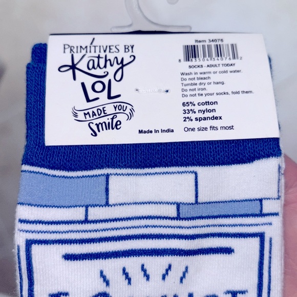 Primitives by Kathy ‘I Cannot Adult Today’ Crew Socks (Unisex) - Picture 7 of 7